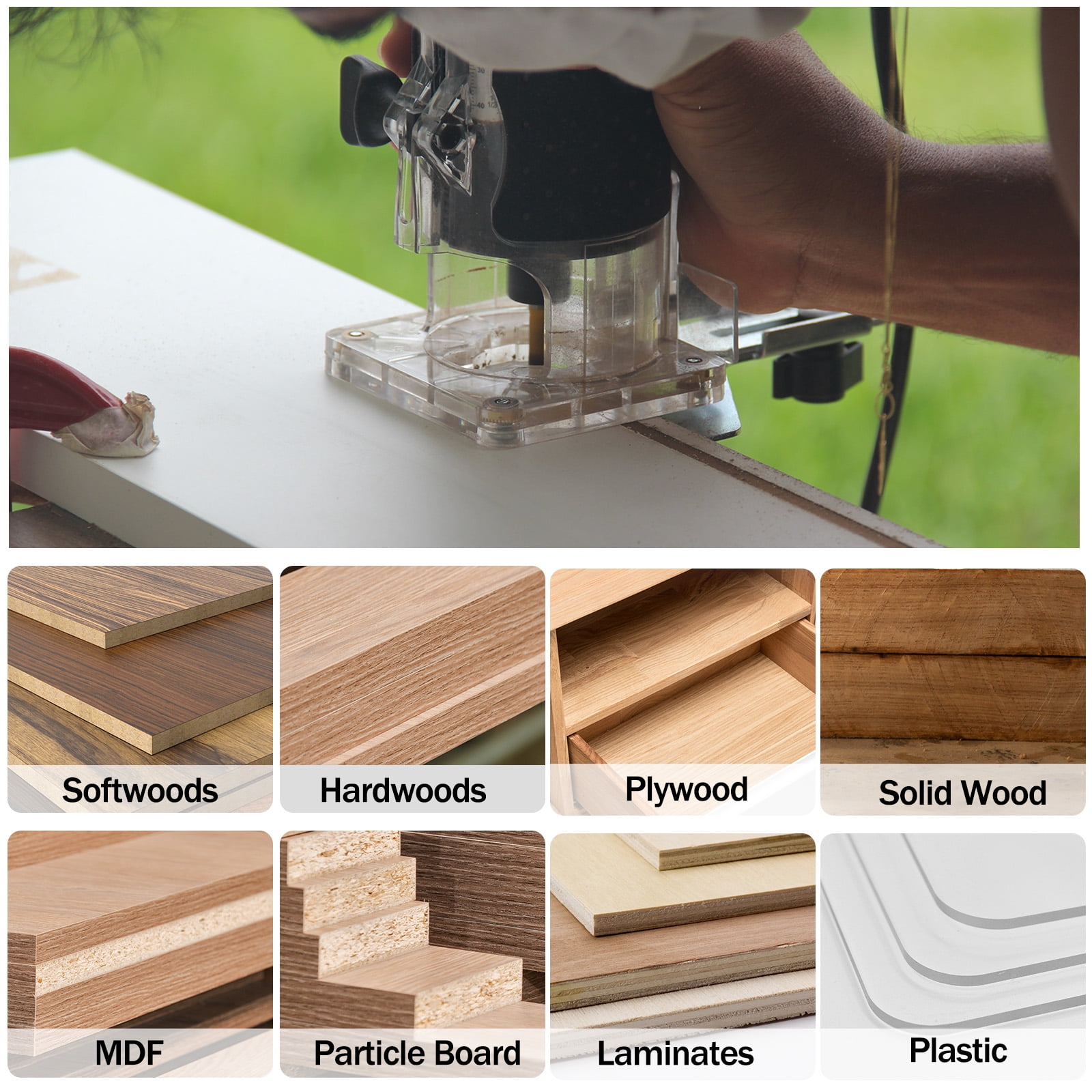 Uxcell 2packs Router Bit Core Box 1/2 Shank 2 Inch Cutting Dia. 2 Flutes Carbide Cutter