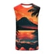 thumbnail image 5 of Camiseta sin mangas de cuello redondo para hombre, informal, a la moda, con estampado, sin mangas, deportiva, con cuello redondo, 5 of 5