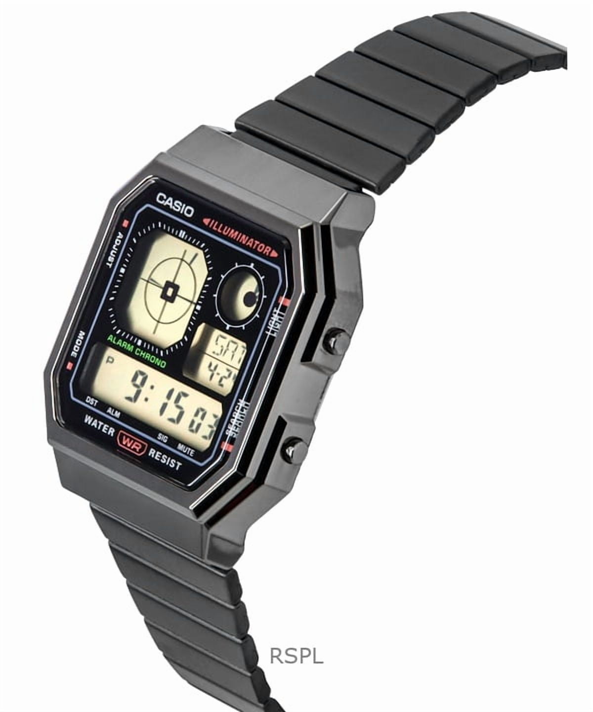 Casio Vintage Digital Stainless Steel Quartz A130WEGG-1A Unisex Watch