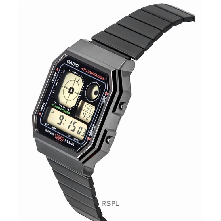Casio Vintage Digital Stainless Steel Quartz A130WEGG-1A Unisex