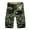 Army Green 29, variant on Mid-rise Elastic Waistband Zipper Fly Men Shorts Camouflage Print Multi-pockets Cargo Shorts Streetwear