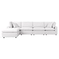 thumbnail image 1 of Modular Lounge Sectional Deep Sofa Set, White, Fabric, Modern Contemporary, Outdoor Patio Balcony Cafe Bistro Garden Furniture Hotel Hospitality, 1 of 10