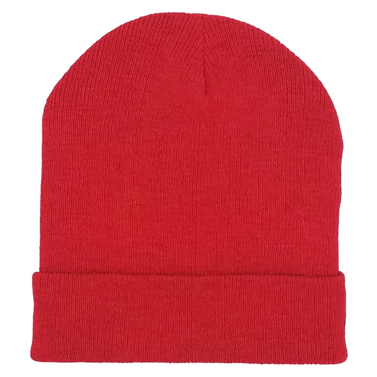 12 Pack Winter Beanie Hats for Men Women, Warm Cozy Knitted Cuffed Skull Cap 12 Pack Bulk Winter Beanie Hats for Adults, Men & Women  main image 3