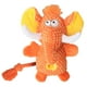 thumbnail image 1 of Juguete de peluche duradero para perros, juguete chirriante arrugado para perros, juguete masticable de peluche para perros pequeños Naranja, 1 of 9