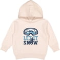 thumbnail image 2 of Inktastic Let It Snow Snowboarding Toddler Hoodie, 2 of 4