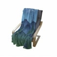 thumbnail image 4 of Fairy Tale Soft Flannel Fleece Throw Blanket, Lonely Castle on the Hill Beyond the Mountainsnd Full Moon, Cozy Plush for Indoor and Outdoor Use, 50" x 70", Pale Yellow Jade Green, by Ambesonne, 4 of 6