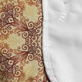 thumbnail image 4 of Ethnic Microwave Oven Cover, Ornate Vintage Circular Motif in Oriental Tattoo Mandala Inspired, Water Resistant Organizer with Pockets for Kitchen, 36" x 12", Dark Orange Apricot, by Ambesonne, 4 of 4