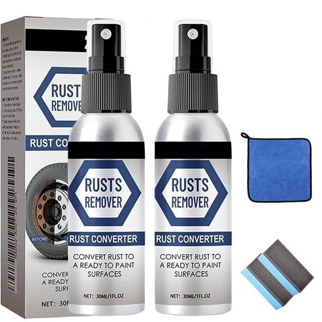 Rust Remover Spray - Rust Remover for Metal, Rust Treatment for Metal, Car Scratch Remover, Car Rust Inhibitor Derusting Spray, Easy Rust Removal, for Heavy Duty Rusts Dissolver
