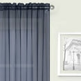 thumbnail image 5 of Crystal 2-Pack Sheer Rod Pocket Window Panel, Blue, 52x84 Inches, 5 of 5