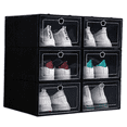 thumbnail image 1 of Zapatera Cajas Transparentes Plástico Organizador De Zapatos negro, 1 of 7