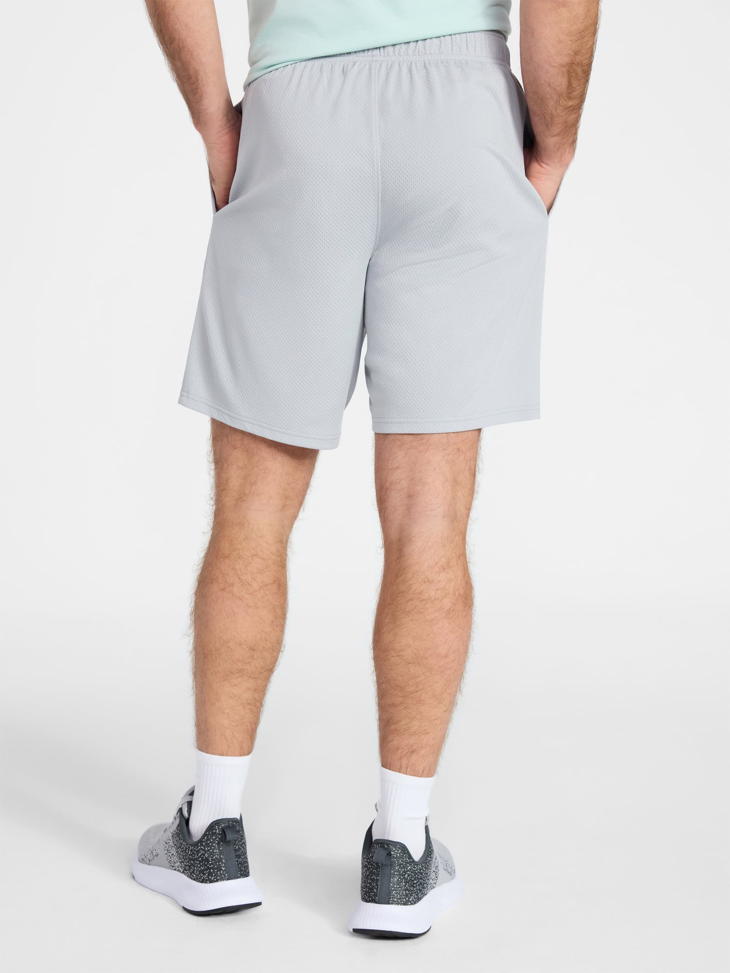 Athletic Works Men's and Big Men's Active Mesh Shorts, 9" Inseam, Sizes XS-5XB