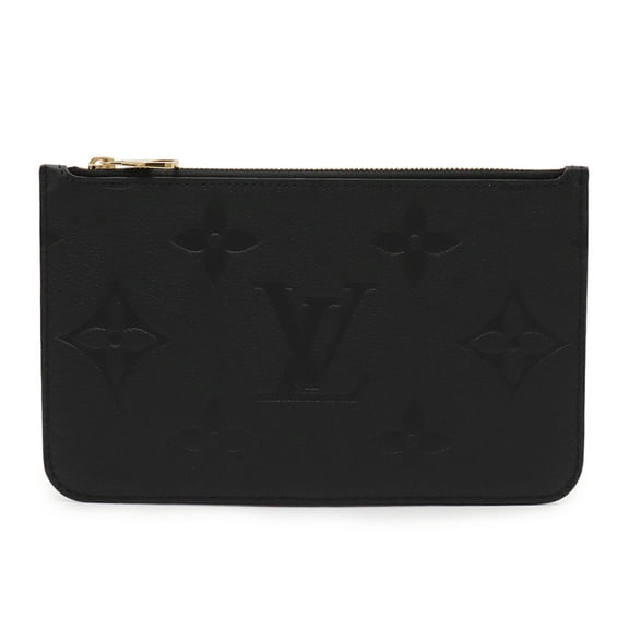 Pre-Owned LOUIS VUITTON Monogram Empreinte Neverfull MM Pouch for Neverfull, Noir...