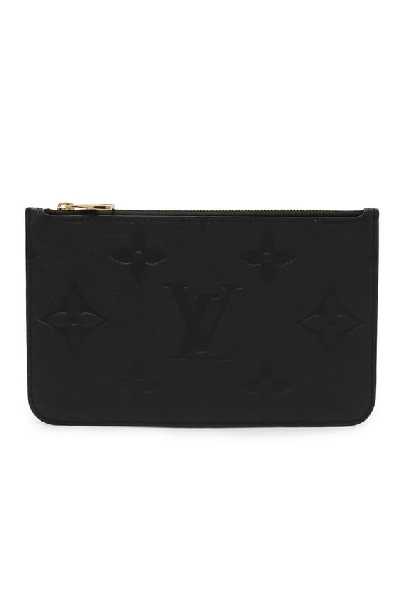 Pre-Owned LOUIS VUITTON Monogram Empreinte Neverfull MM Pouch for Neverfull, Noir...
