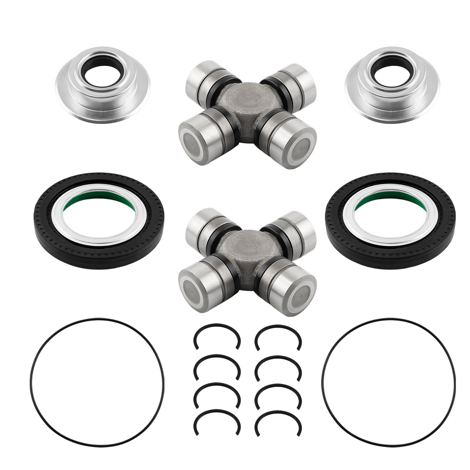 Maxpeedingrods Front Axle Seal & Greaseable U Joint Kit For Ford