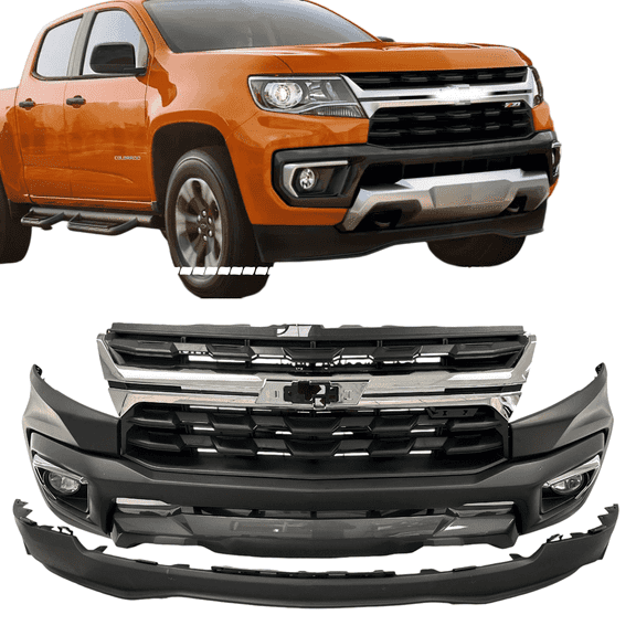 Chevrolet Colorado Front Bumper Assembly Complete Set