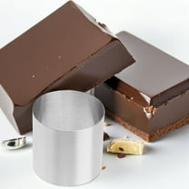 OUNONA  Small Round Cake Molds Stainless Steel for Home Use 12Pcs