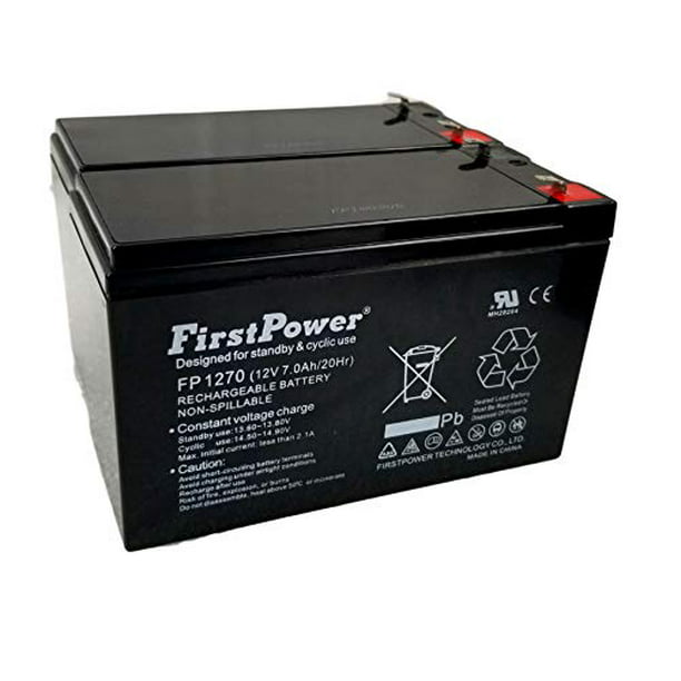 2 Pack 12v 7ah For Ups Battery Replaces 7ah 28w Bb Battery Sh1228w
