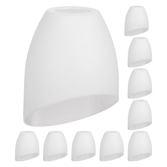 Hemobllo 10Pcs White Horseshoe Lamp Shade Plastic Cover for Pendant Light Home Use