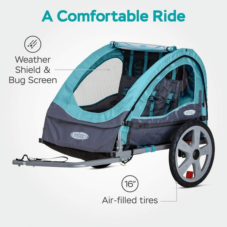 InStep Take 2 Single Seat Child Bike Trailer - Color: Light Blue
