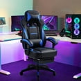 thumbnail image 6 of GTPLAYER Gaming Chair with Footrest, Big and Tall Game Chair 350lb Racing Style Computer Chair, Ergonomic Executive Office Chair High Back with Lumbar Support and Recliner, Gray, 6 of 7