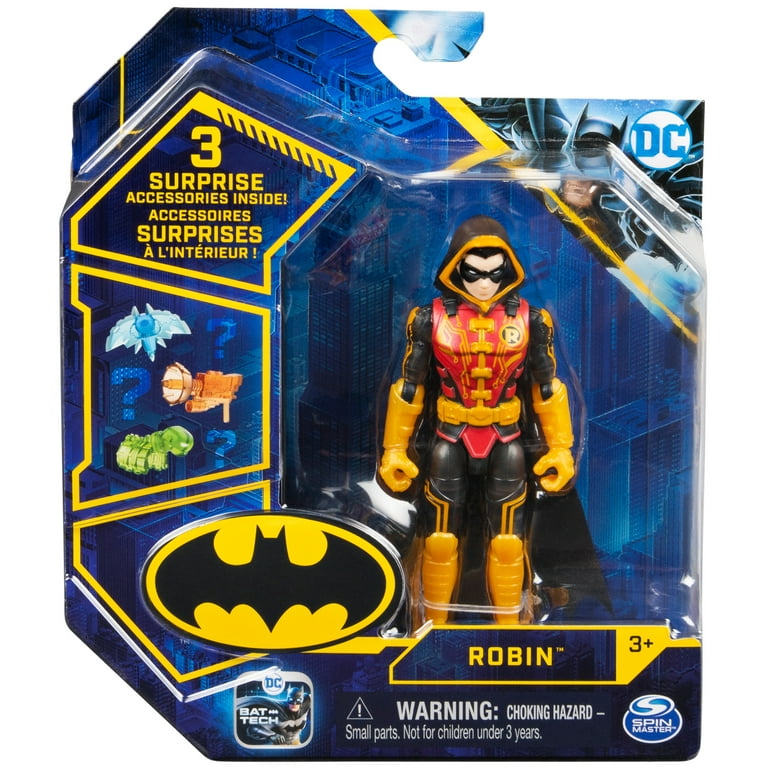 Walmart Batman 4-inch Robin Action Figure with 3 Mystery