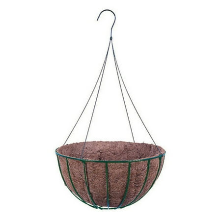 Gardman R419 16 in Green Grow Basket With Wire Hanger