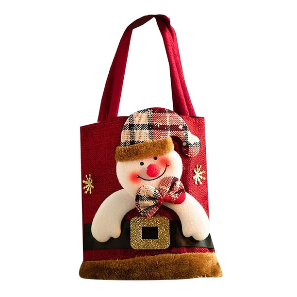Bolsa De Decoración Navideña Bolsa De Caramelos Estilo Pantalones De Papá Noel En 3D Bonita Bolsa Para Aperitivos Infantiles Para Bodas, Fiestas Y Año Nuevo (Más Opciones)