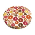 thumbnail image 1 of Balery Donut Fundas de asiento para taburete de bar redondo de tela de terciopelo ajustables que protegen de arañazos y manchas para sillas de 14 a 17 pulgadas.-13 inch, 1 of 7