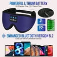 thumbnail image 2 of MUSICOZY Sleep Headphones Bluetooth Headband Breathable 3D Sleeping Headphones, Wireless Music Eye Mask Sleep Earbuds for Side Sleepers Women Office Air Travel Cool Tech Gadgets Unique Gifts, 2 of 7