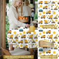 thumbnail image 4 of Excavator and Star White Pattern Round Tablecloth 70"x70", Wrinkle Resistant Wipeable Table Cover for Kitchen Dining Room Picnic Patio and Party, 4 of 4