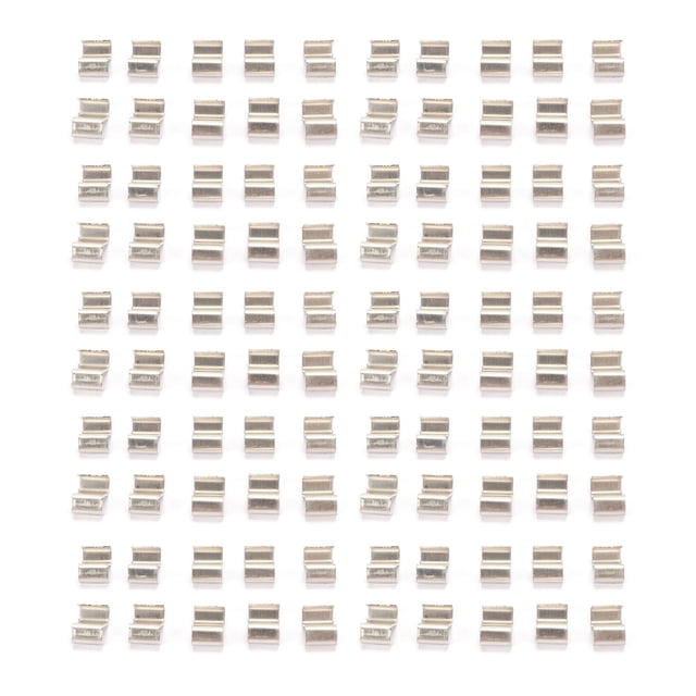 100 clips de resorte tipo Z de acero inoxidable, seguros y de fácil instalación, para jardinería e invernaderos.