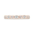 thumbnail image 2 of AFFY 1/3 Carat Round Shape White Natural Diamond Wedding Band Ring in 14K Rose Gold Over Sterling Silver (0.34 Cttw, I-J Color), Ring Size-9.5, 2 of 5