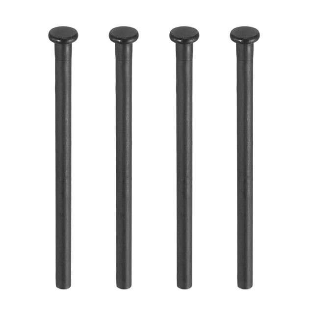 Uxcell 4Pcs 4 pulgadas pasadores de bisagra de puerta, bisagra de puerta cepillada removible para reemplazo de puerta residencial de madera, negro mate