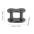 thumbnail image 2 of OULII 10Pcs Locking Chain Links Made from Alloy Steel for Connecting Applications, 2 of 8