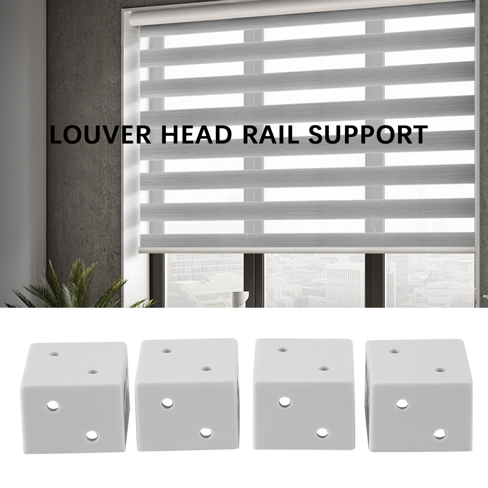 1 Inch Blind Brackets White Profile Box Mounting Bracket Window Blinds