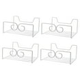 thumbnail image 4 of 2 PCS Clear Purse Organizer Bag Stand Tote Storage Shelves Shelving White and Lightweight, 4 of 8