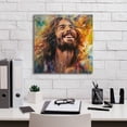 thumbnail image 5 of Epic Graffiti 'Jesus - Harmony Of Hue And Heartbeat'  by Ivan Guaderrama Canvas Wall Art, 18" x 18", 5 of 8