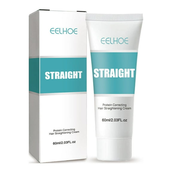Ashosteey Protein Hair Straightening Cream,Correcting Hair Straightening Cream,Silk & Gloss Hair Straightening Cream, Nourishing Fast Smoothing Collagen Hair Straightener Cream for All Hair Types