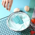 thumbnail image 4 of iju7gthy Pan Organizer Three Piece Kitchenware Set Silicone Oil Brush Large Split Scraper Oval Brush Transparent Handle Egg Beater, 4 of 8