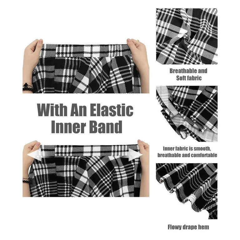 TIYOMI Ladies Plus Size 4X Skirts for Fall Winter Stretchy Hidden