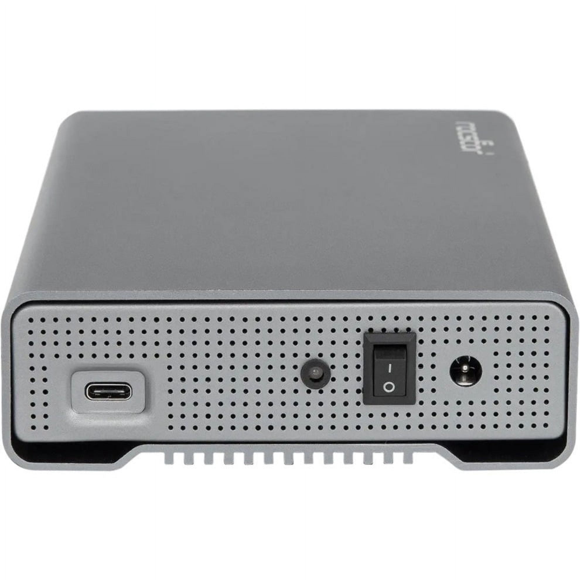 Rocstor Rocpro D90 10 TB Desktop Rugged Hard Drive - 3.5" External - SATA [SATA/600] - Aluminum Gray (g35113-a1)