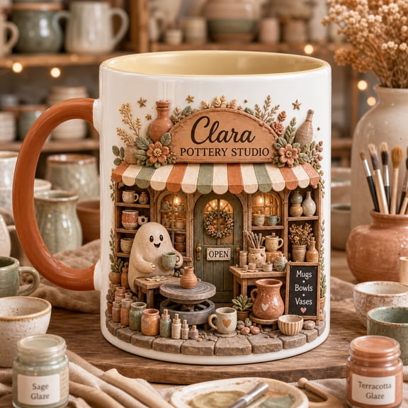 Coffee Mug Pottery Studio Ceramic Drinkware for Pottery Lovers