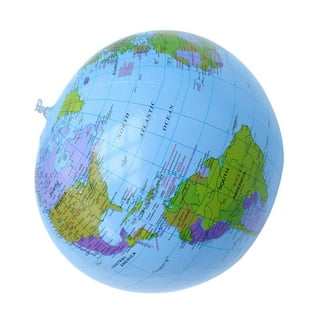 30cm Inflatable World Globe Earth Teaching Geography Map Beach Ball Kids Toy