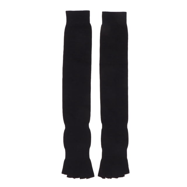 par de calcetines de algodón para Yoga, medias térmicas largas con suela antideslizante y medio dedo para entrenamiento de baile deportivo