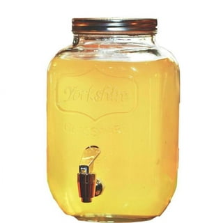 JoyJolt Glass Drink Dispenser With Spigot, Ice Infuser, & Fruit Infuser -  Clear - 53 requests Fluted