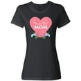 thumbnail image 3 of Inktastic World's Best Mom in Pink Heart with Flowers Women's T-Shirt, 3 of 5