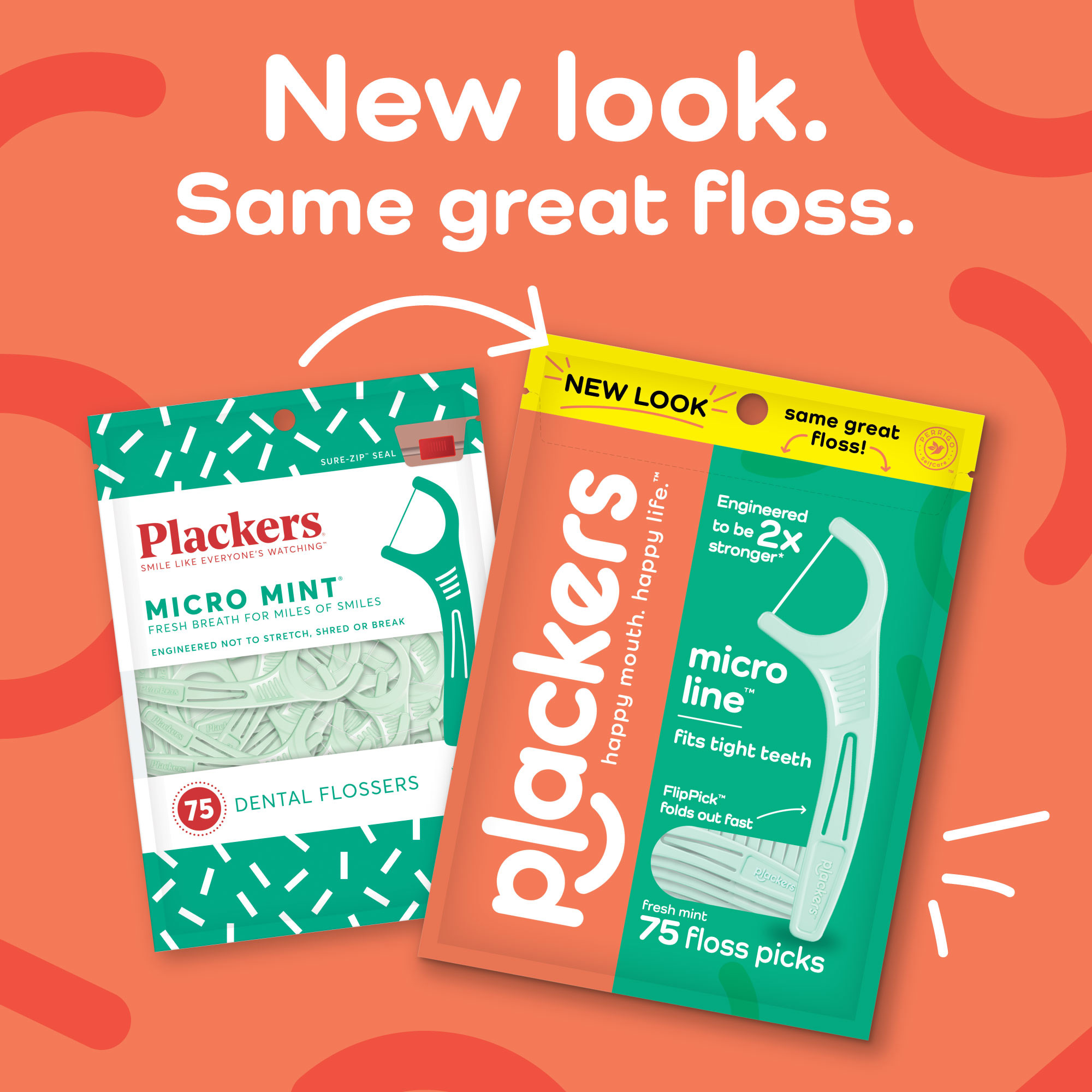 Plackers Micro Line Dental Floss Picks, Fold-Out FlipPick, Tuffloss, Fresh Mint Flavor, 150 Count - image 3 of 9