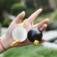 thumbnail image 2 of African Shaker Rattle Musical Instrument, Double Gourd Kashaka Ball Rhythm Percussion, Fingertip Hand Shaker Set for Adults & Kids, 4 Balls Pair, Adjustable Rope, 2 of 8