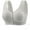 Silver, variant on XuJwPNcy Bras for Women Front Closure Fashion Solid Bralettes No Underwire Front Button Bras Plus Size Comfy Bra