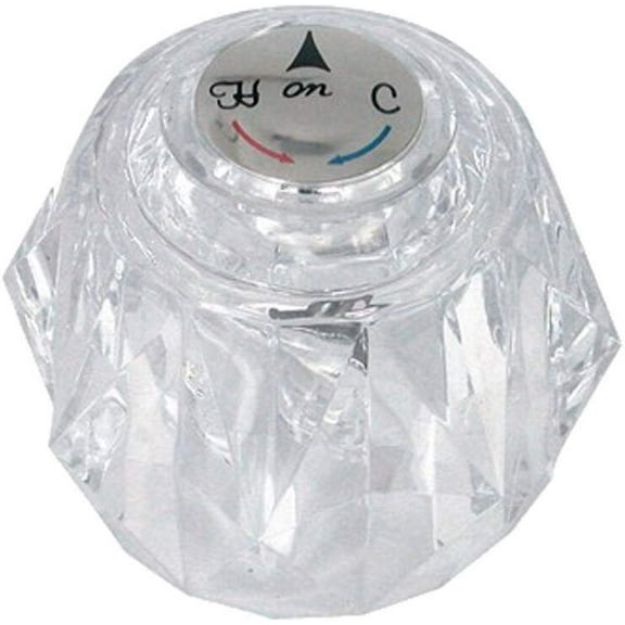 Danco 88439 Delta Clear Acrylic Bath Handle, White|Clear